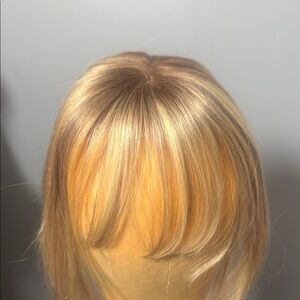 Blonde hombre Women's Hair Wig topper